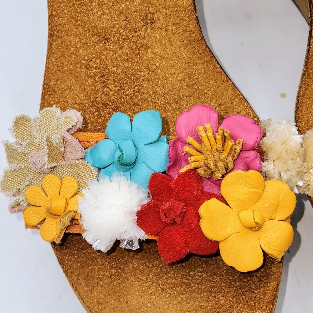Floral Multi-Color Wedge Sandals - Women - Picture 7 of 16
